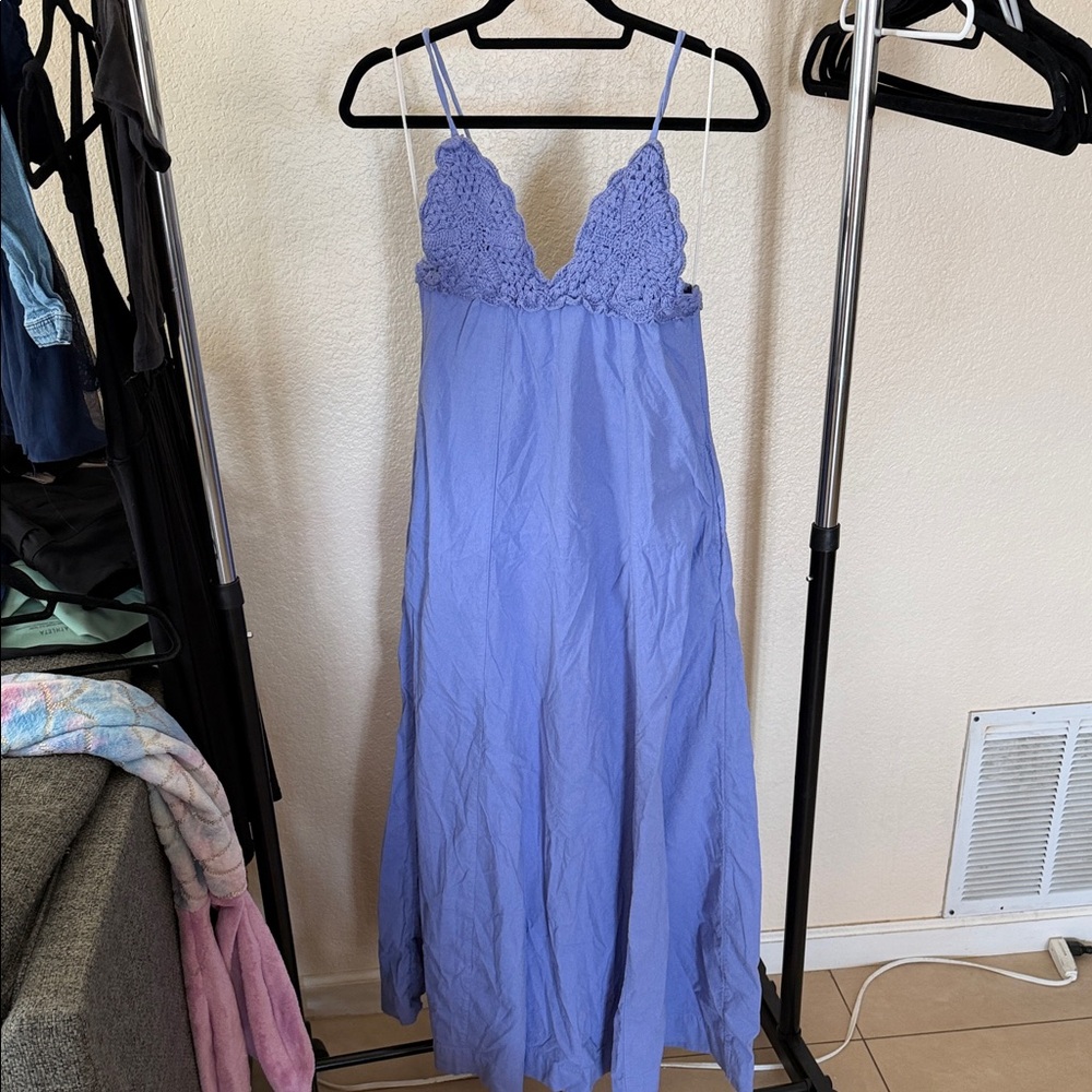 Free People Lavender Lace Chemise